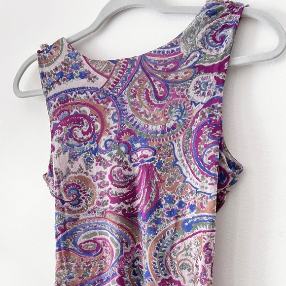 Sweet Pea Purple Patterned Tank Top - Picture 6 of 6